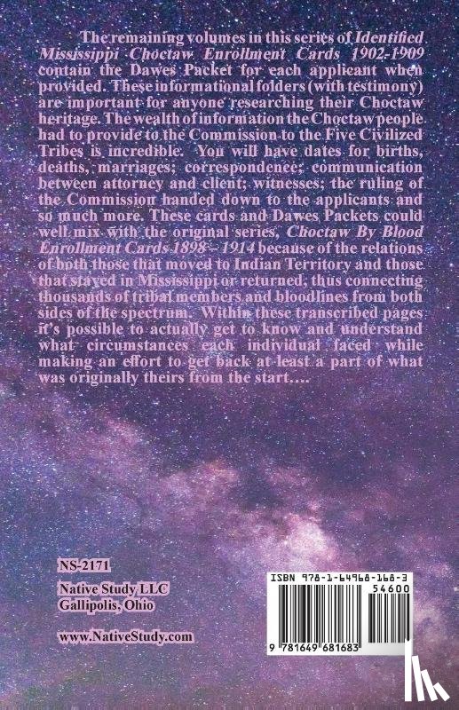 Bowen, Jeff - Identified Mississippi Choctaw Enrollment Cards' Dawes Packe