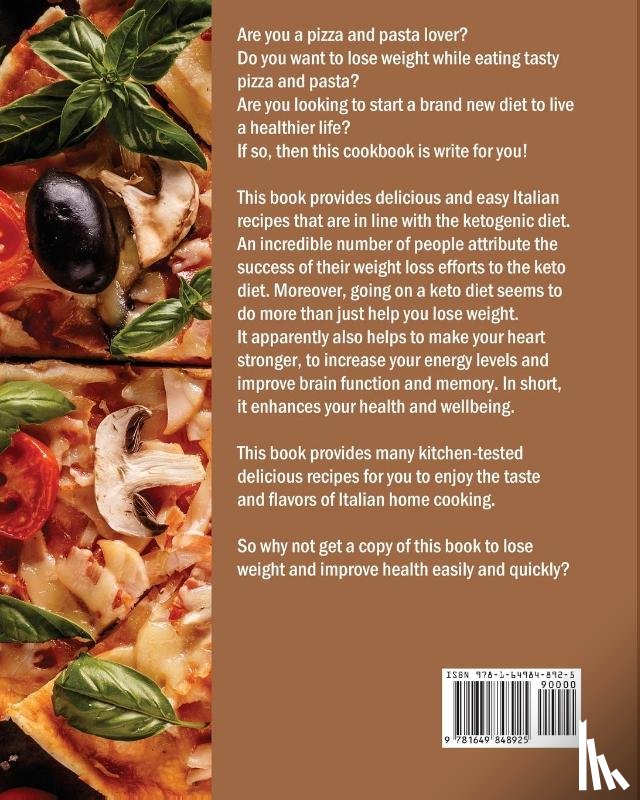 Ware, Arnetta - Keto Diet Italian Pizza & Pasta Cookbook