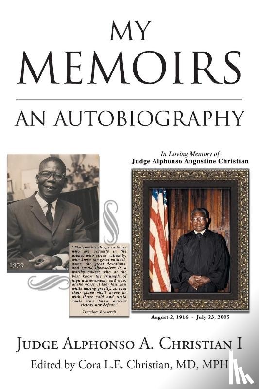 Christian I, Judge Alphonso A. - My Memoirs