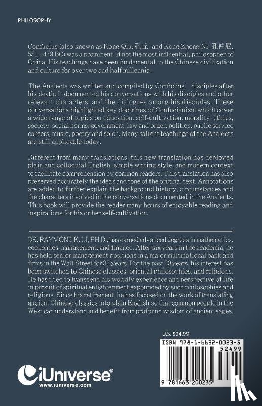 Li, Raymond K - Confucius Analects (論語)