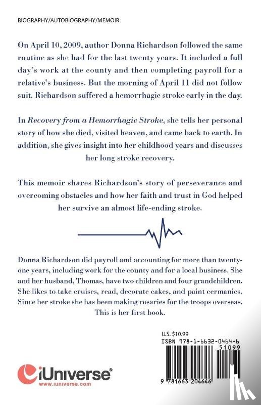 Richardson, Donna - Recovery from a Hemorrhagic Stroke