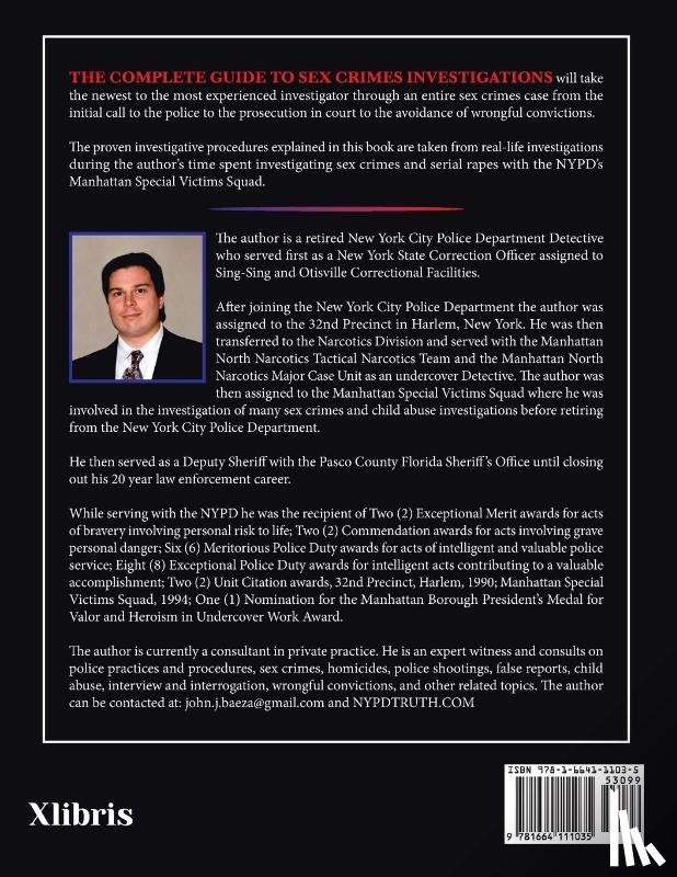 Baeza Nypd (Ret ), Det John J - The Complete Guide to Sex Crimes Investigations