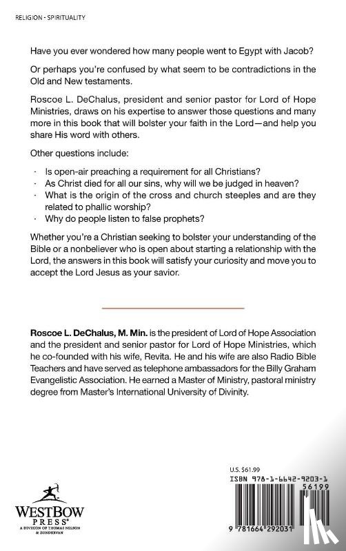 DeChalus M. Min., Roscoe L. - ASK THE PASTOR
