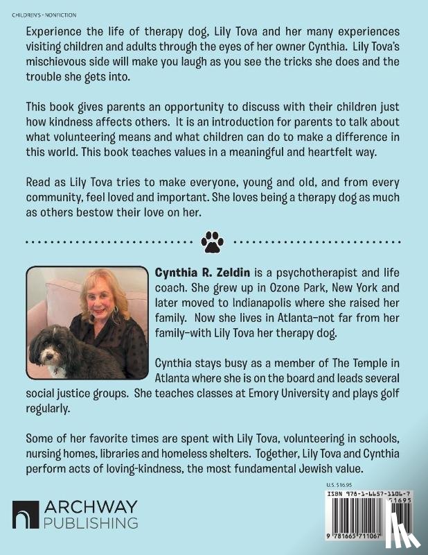 Zeldin, Cynthia R - Lily Tova the Therapy Dog