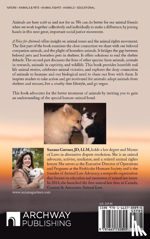 Gartner J. D. LL. M., Suzana - A Voice for Animals