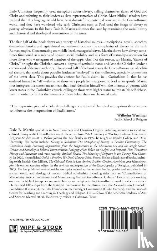 Martin, Dale B - Slavery as Salvation