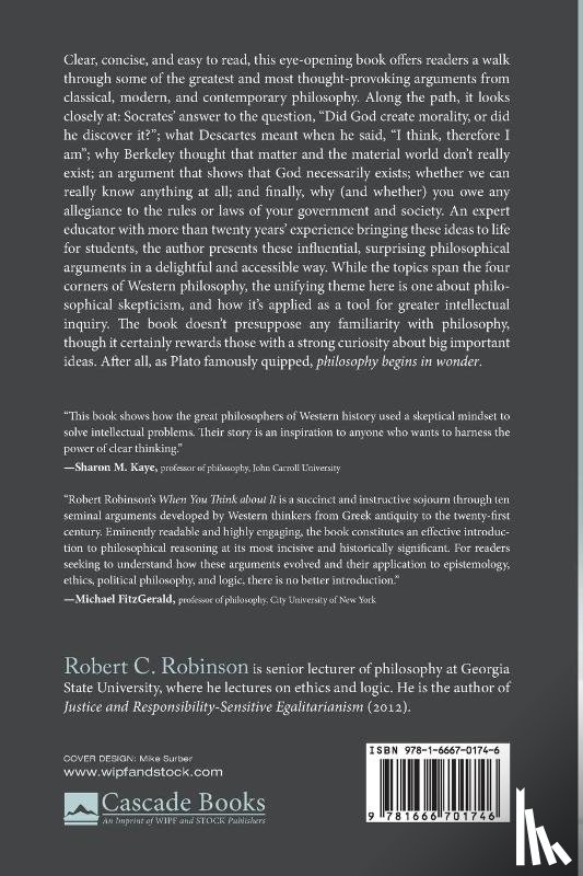 Robinson, Robert C. - When You Think about It
