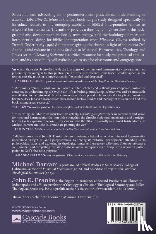 Barram, Michael, Franke, John R. - Liberating Scripture