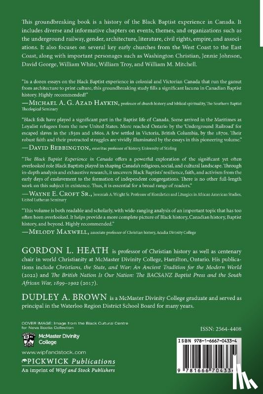  - The Black Baptist Experience in Canada