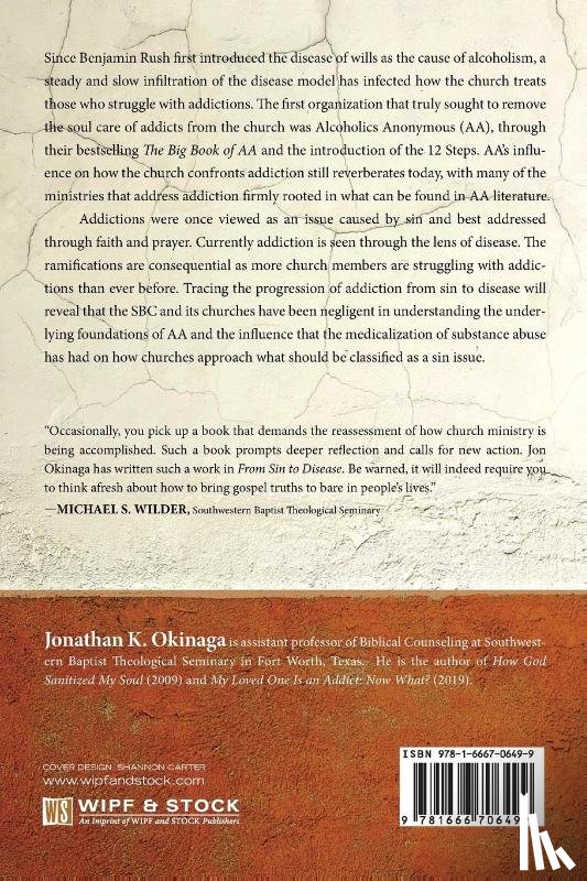 Okinaga, Jonathan K - From Sin to Disease