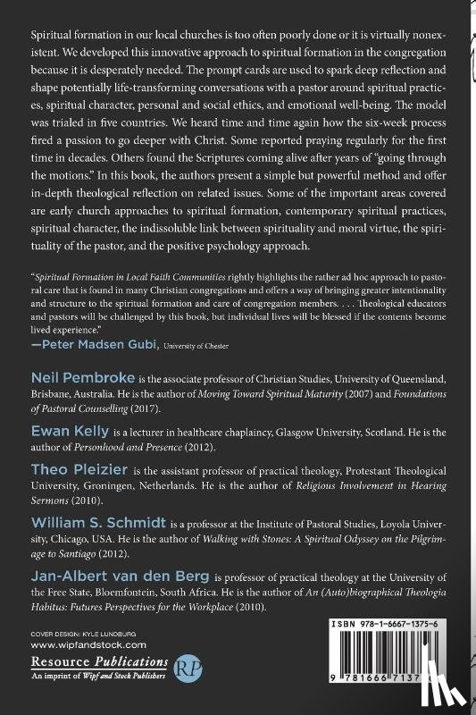 Pembroke, Neil, Kelly, Ewan, Pleizier, Theo - Spiritual Formation in Local Faith Communities