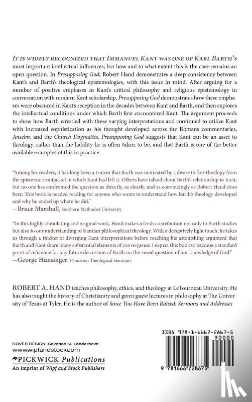 Hand, Robert A - Presupposing God