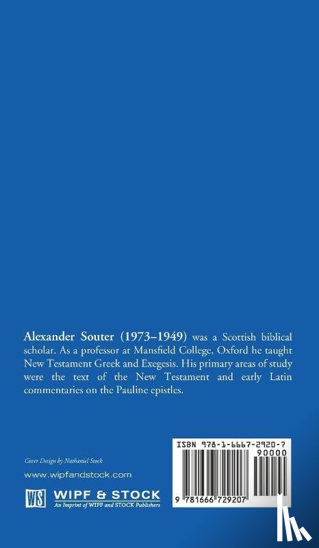 Souter, Alexander - Tertullian Against Praxeas