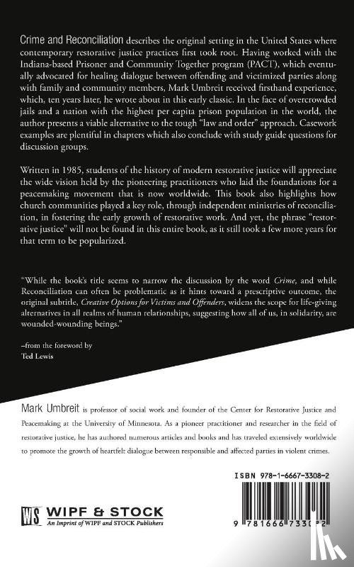 Umbreit, Mark - Crime and Reconciliation