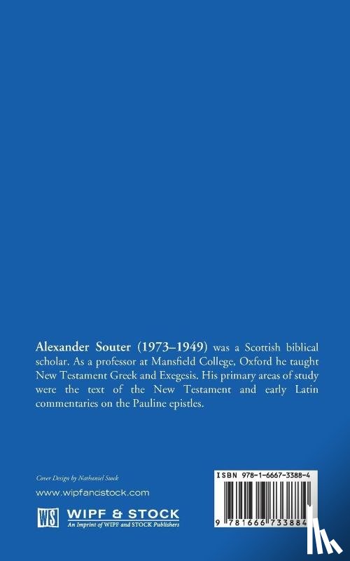 Souter, Alexander - Tertullian Against Praxeas