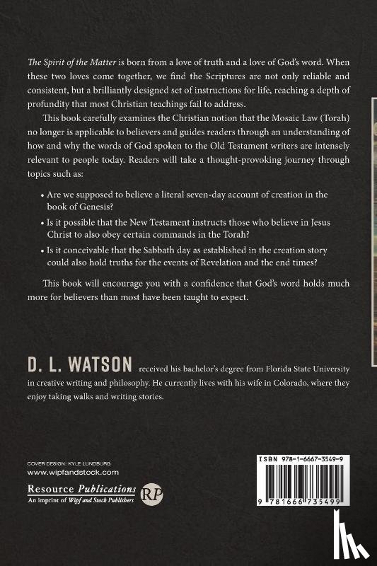 Watson, D L - The Spirit of the Matter