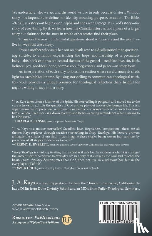 Kays, J A - Story Theology