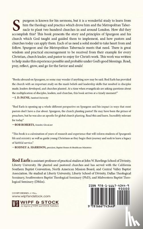 Earls, Rod - Spurgeon's Theology for Multiplying Disciples and Churches