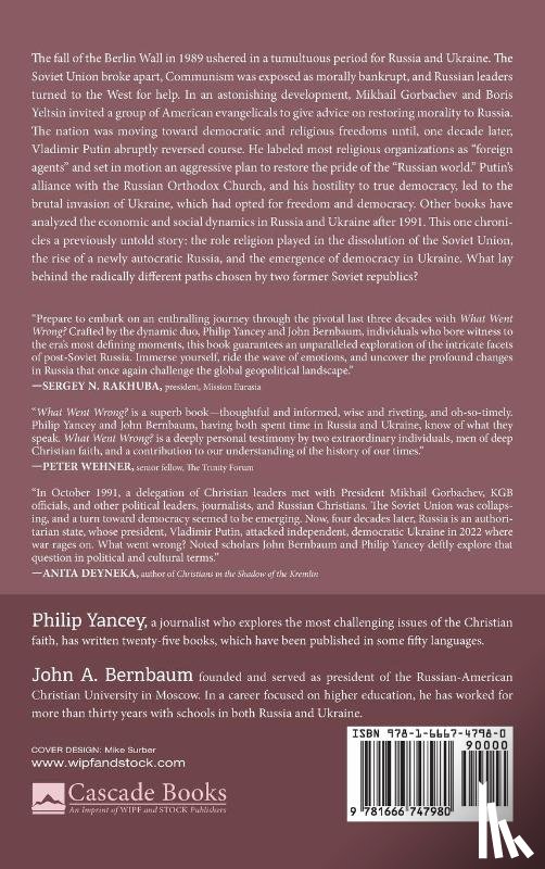 Yancey, Philip, Bernbaum, John A. - What Went Wrong?