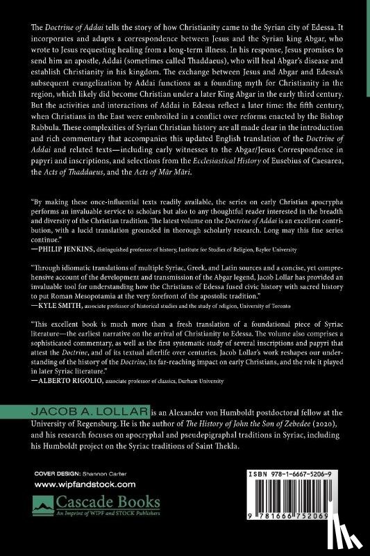 Lollar, Jacob A. - The Doctrine of Addai and the Letters of Jesus and Abgar