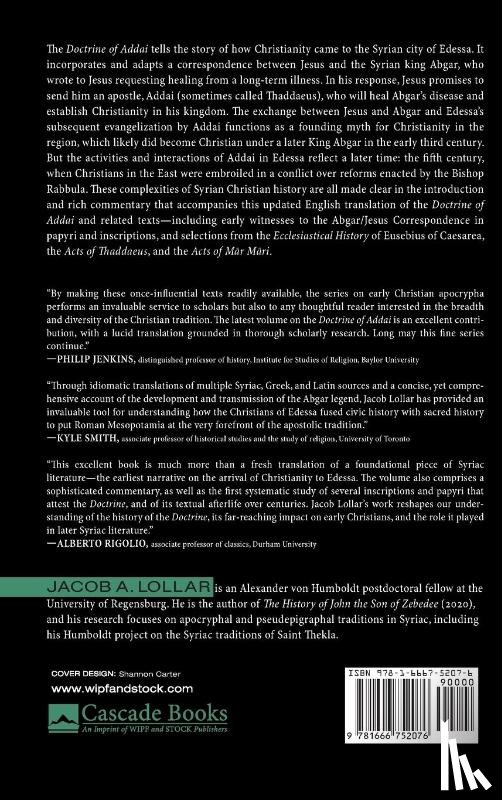 Lollar, Jacob A. - The Doctrine of Addai and the Letters of Jesus and Abgar
