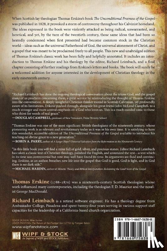 Erskine, Thomas Esq - The Unconditional Freeness of the Gospel