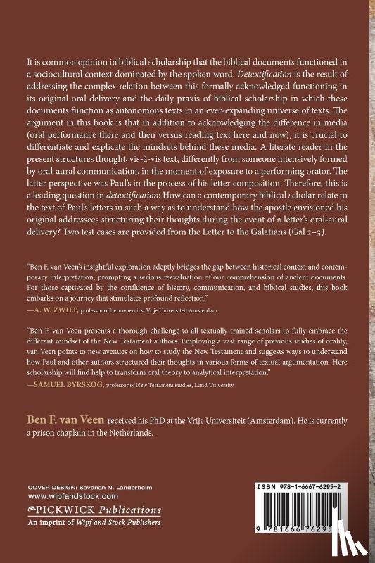 Veen, Ben F. van - Oral Performance and the Veil of Text