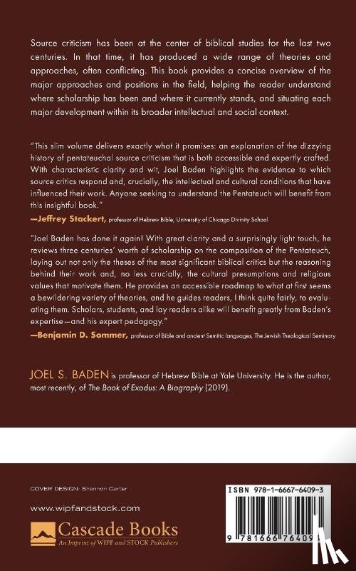Baden, Joel S. - Source Criticism