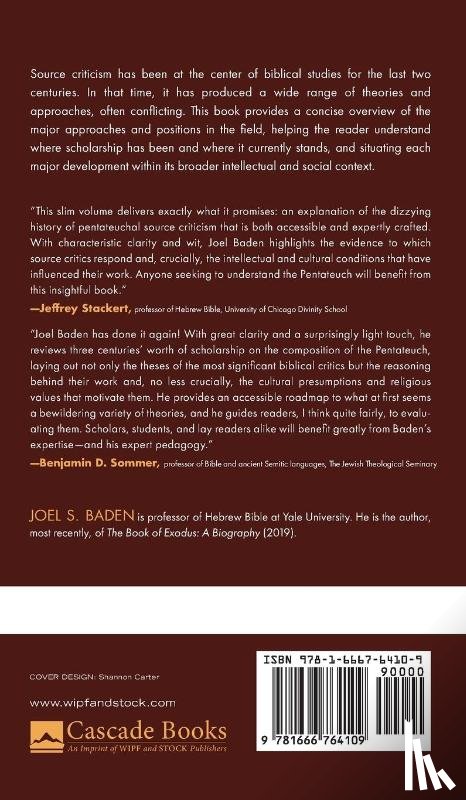 Baden, Joel S. - Source Criticism