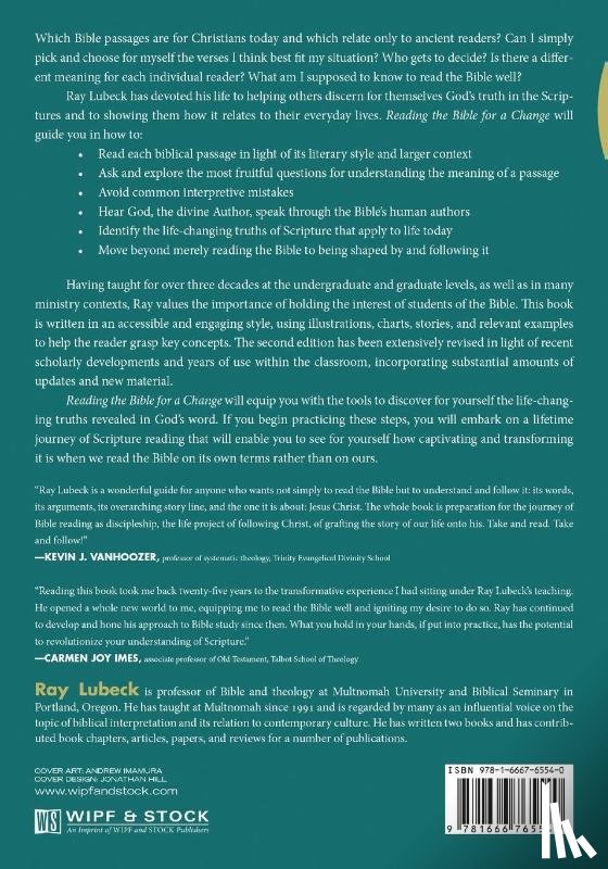 Lubeck, Ray - Reading the Bible for a Change, Second Edition