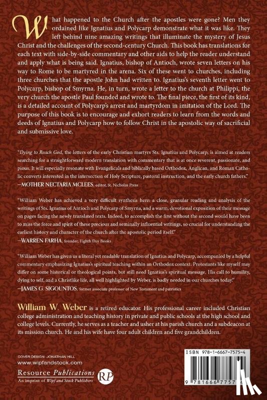 Weber, William W. - Dying to Reach God