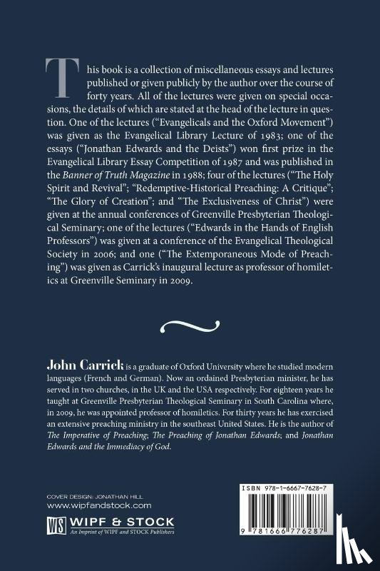 Carrick, John - The Essays and Public Lectures of John Carrick