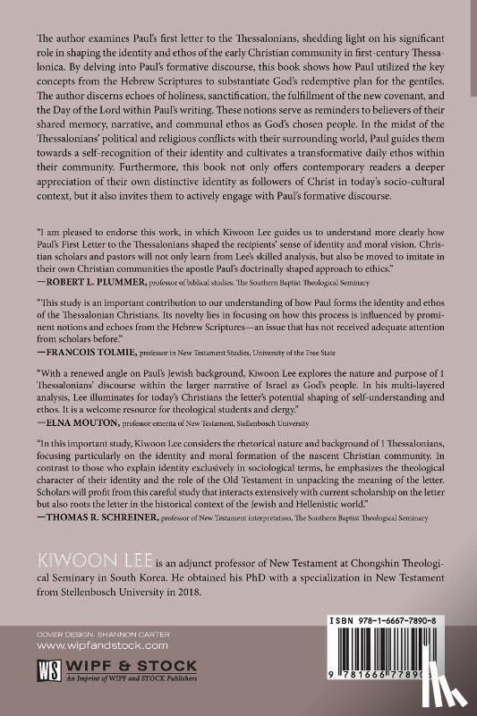 Lee, Kiwoon - Identity and Moral Formation in 1 Thessalonians