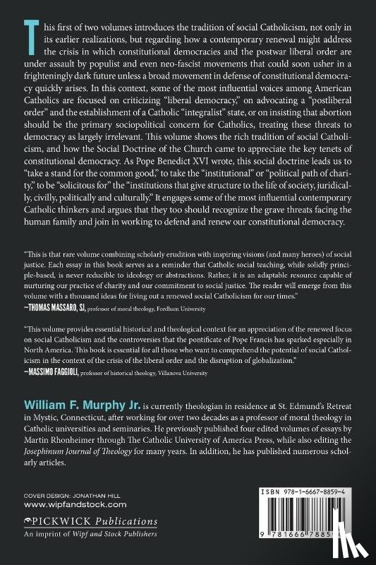  - Social Catholicism for the Twenty-First Century?-Volume 1