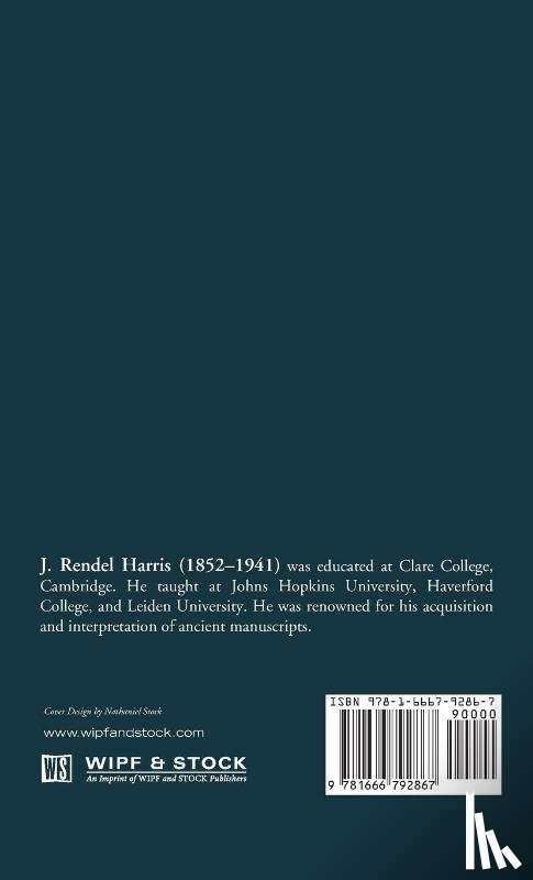 Harris, J Rendel - The Origin of the Prologue to St. John's Gospel