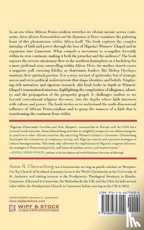Chewachong, Amos B. - Intra-African Pentecostalism and the Dynamics of Power