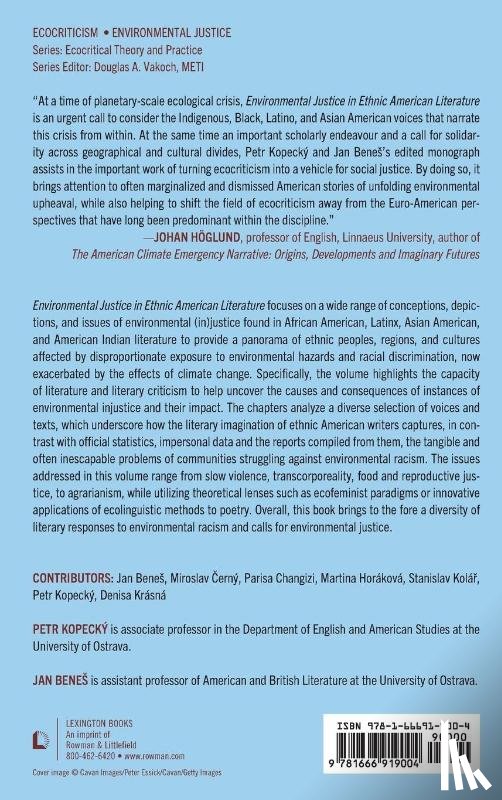  - Environmental Justice in Ethnic American Literature