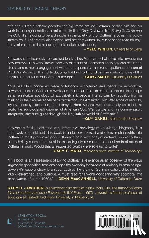 Jaworski, Gary D. - Erving Goffman and the Cold War