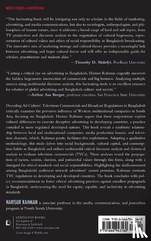 Rahman, Dr. Harisur - Decoding Ad Culture