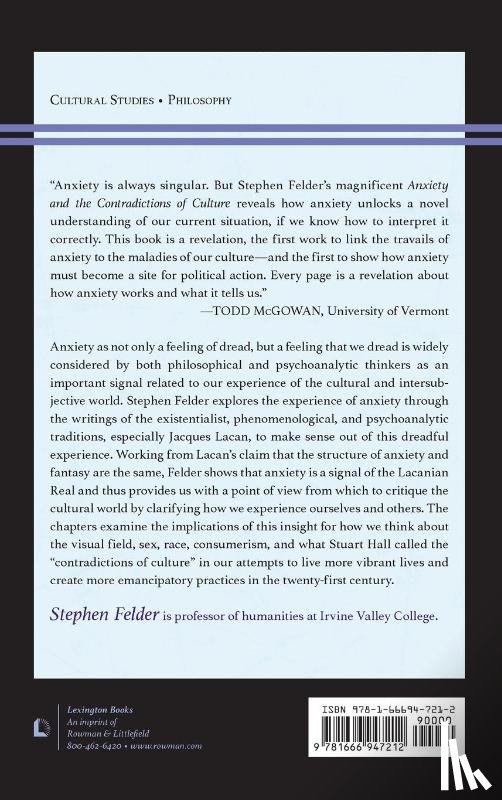 Felder, Stephen - Anxiety and the Contradictions of Culture