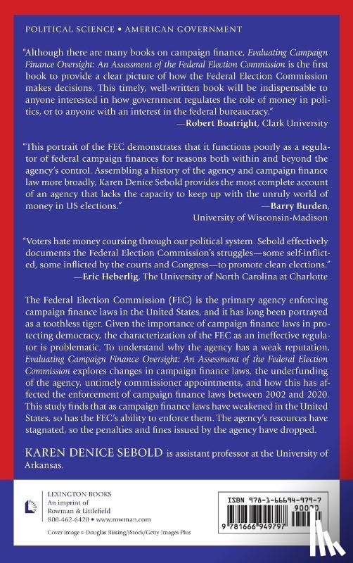 Sebold, Karen Denice - Evaluating Campaign Finance Oversight