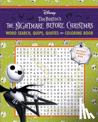 Editors of Thunder Bay Press - Disney Tim Burton's The Nightmare Before Christmas Word Search, Quips, Quotes and Coloring Book - Coloring Book for Teens and Adults, Officially Licensed