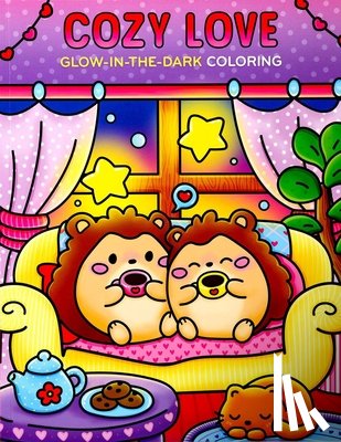 Editors of Thunder Bay Press - Cozy Love Glow-In-The-Dark Coloring