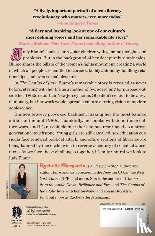 Bergstein, Rachelle - The Genius of Judy: How Judy Blume Rewrote Childhood for All of Us