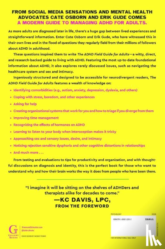 Osborn, Cate, Gude, Erik, Dyball, Rennie, Davis, KC - The ADHD Field Guide for Adults