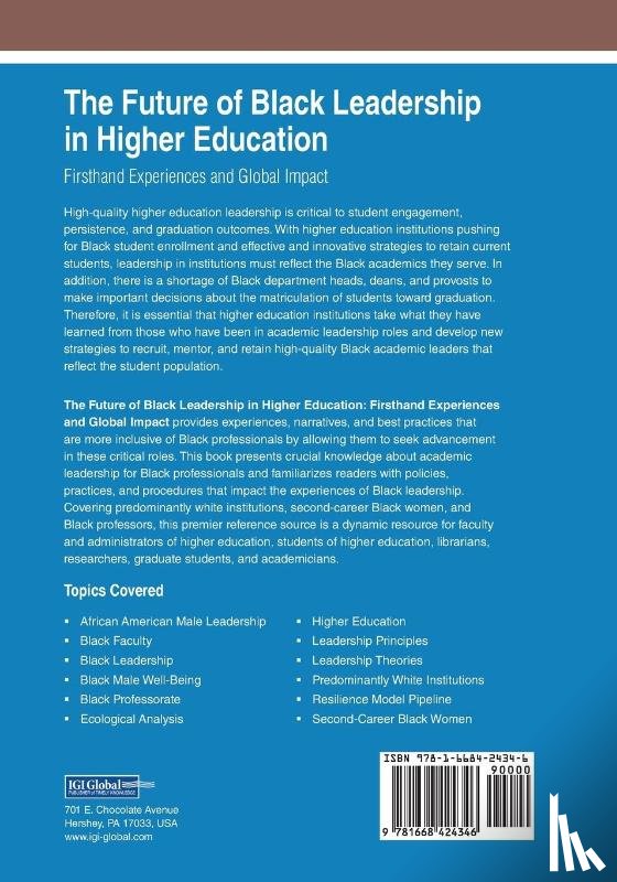  - The Future of Black Leadership in Higher Education