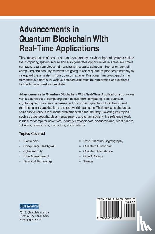 - Advancements in Quantum Blockchain With Real-Time Applications