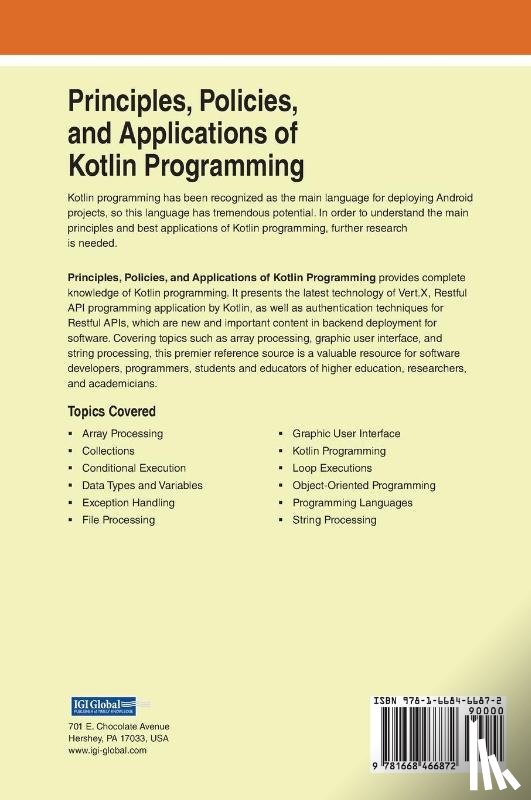 Tran, Duy Thanh, Huh, Jun-Ho - Principles, Policies, and Applications of Kotlin Programming