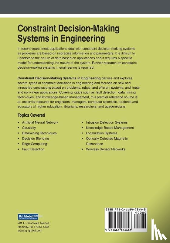  - Constraint Decision-Making Systems in Engineering