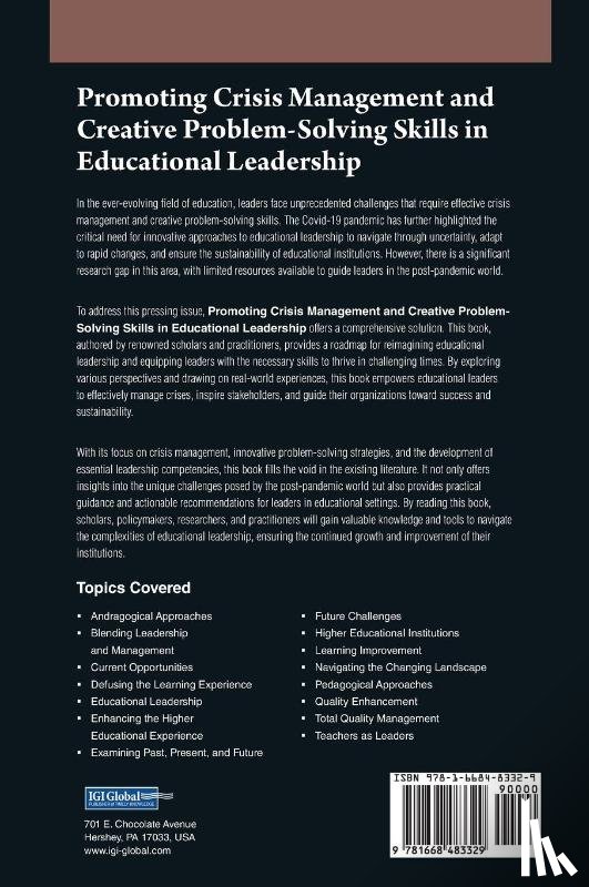  - Promoting Crisis Management and Creative Problem-Solving Skills in Educational Leadership